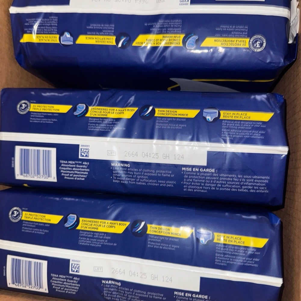 Men Absorbent Guards - Maximum Protection - 144 count - Picture 2 of 2